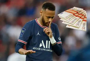 El astro brasileño quiere salir del París Saint Germain y este dinero rechazaría para llegar a Barcelona.