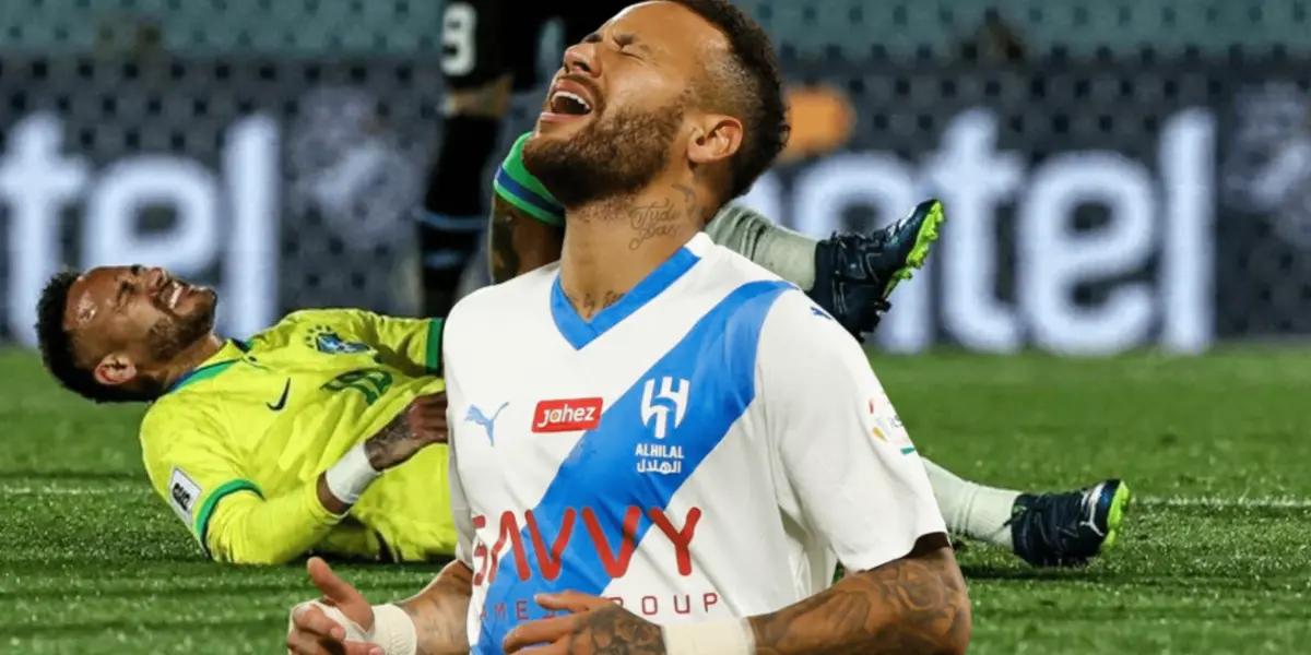 El astro brasileño se lesionó de gravedad y estará muchos meses sin jugar