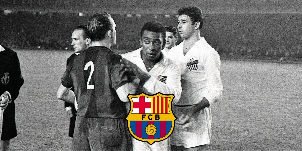 El astro brasileño visitó el estadio del Barça hasta en tres oportunidades con el Santos.