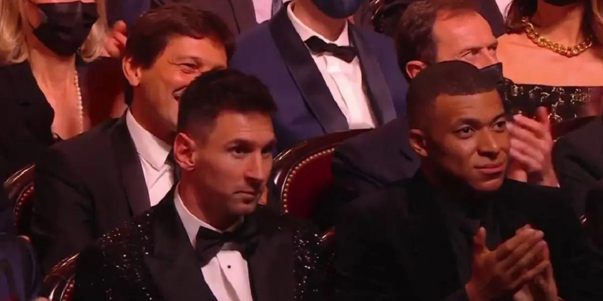 El atacante del París Saint-Germain estuvo en todo momento custodiado por el secretario técnico Leonardo y Al-Khalaïfi, dueño del PSG, en una noche en la que coincidió con Emilio Butragueño, La idea fue evitar una cumbre Mbappé-Real Madrid en pleno Balón de Oro.