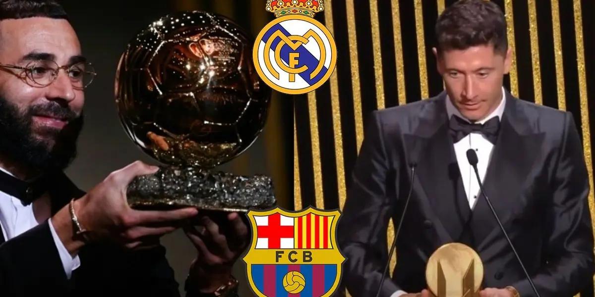 El atacante del Real Madrid Club de Fútbol impactó con su atuendo. En cambio el de Barcelona fue con algo menos estruendoso.