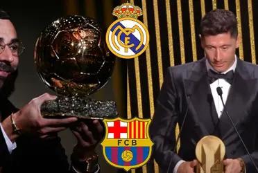 El atacante del Real Madrid Club de Fútbol impactó con su atuendo. En cambio el de Barcelona fue con algo menos estruendoso.