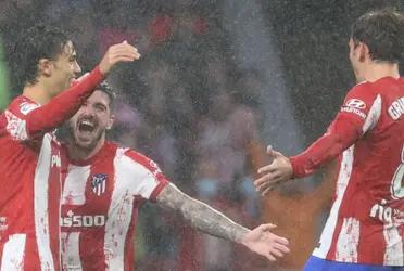 El atacante portugués se volvió a anotar en el marcador, en el encuentro ante el Betis. Necesitaba poder convertir para ganar en confianza. Festeja el Atlético Madrid.