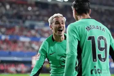¡El Atleti ya le gana 1 a 0 al Osasuna tras el oportunismo del francés!