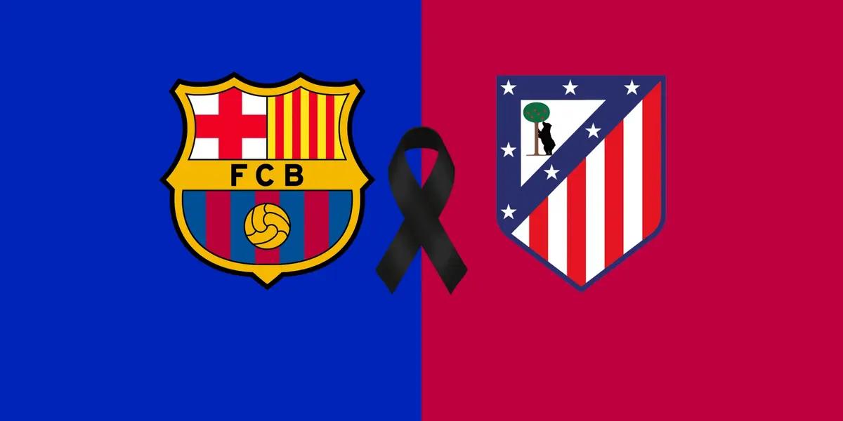 El Atlético de Madrid ha dado su pésame al club blaugrana y a los familiares del Carles