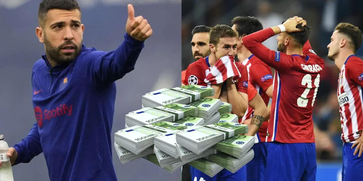 El Atlético de Madrid está a punto de concretar el arribo de un verdadero desconocido por una cifra suculenta que no quiere poner por Jordi Alba