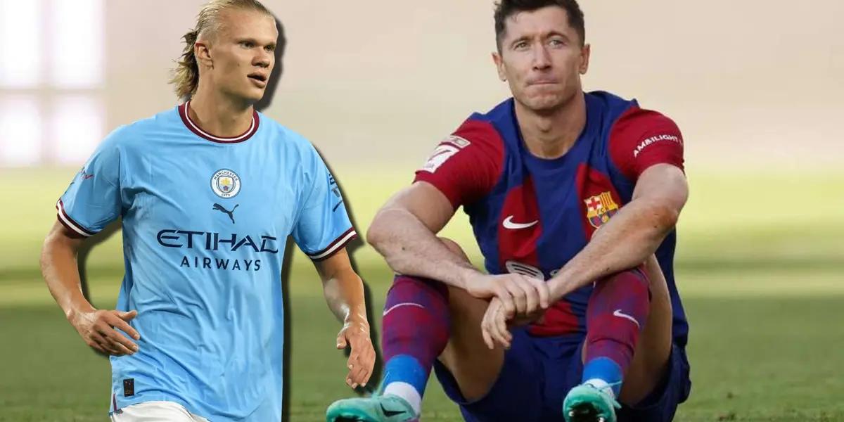 El Barça quiere a Haaland y filtraron la decisión que tomaron con Lewandowski