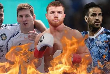 El boxeador mexicano amenazó al capitán de la Selección Argentina tras dejarse llevar por unas imágenes sacadas de contexto.