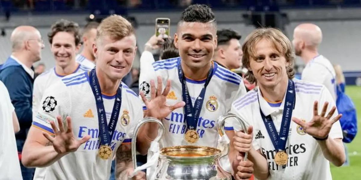 El brasileño consiguió una nueva Champions League junto al croata y alemán, entre los tres suman 15 'Orejonas'