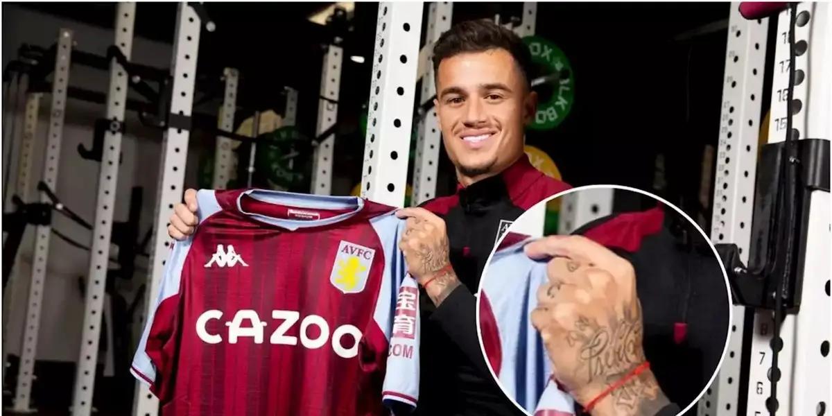 El brasileño todavía luce una pulsera roja que le regaló el astro argentino, excompañero suyo en 2019. Un detalle que tuvo Messi para animar al mediapunta mientras pasaba un mal momento en el Barça