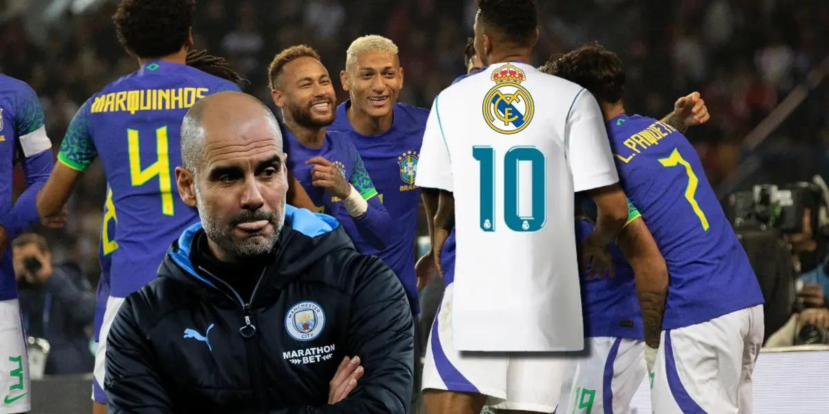 El brasileño que impactó a Guardiola, ahora podría ser el nuevo 10 del Madrid