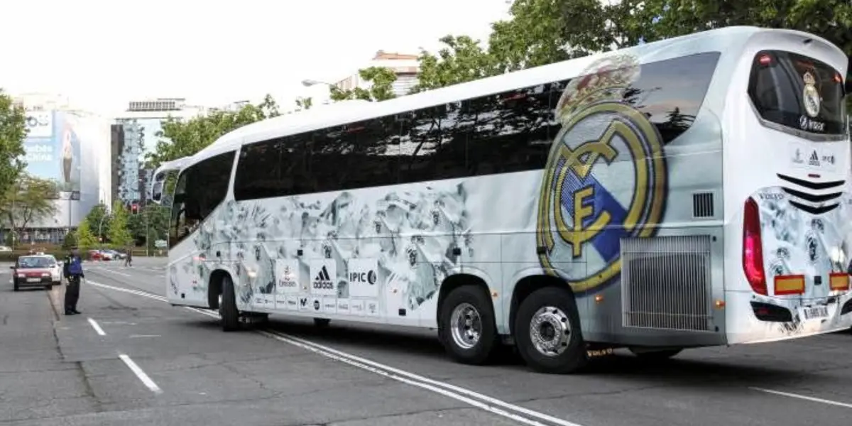 El bus del Real Madrid sufrió un accidente y mira lo que pasó con el otro coche