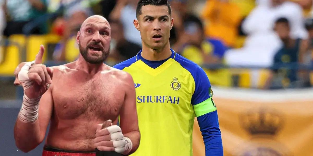 El campeón del mundo de peso pesado de boxeo desafió a Cristiano Ronaldo.