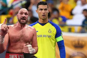 El campeón del mundo de peso pesado de boxeo desafió a Cristiano Ronaldo.