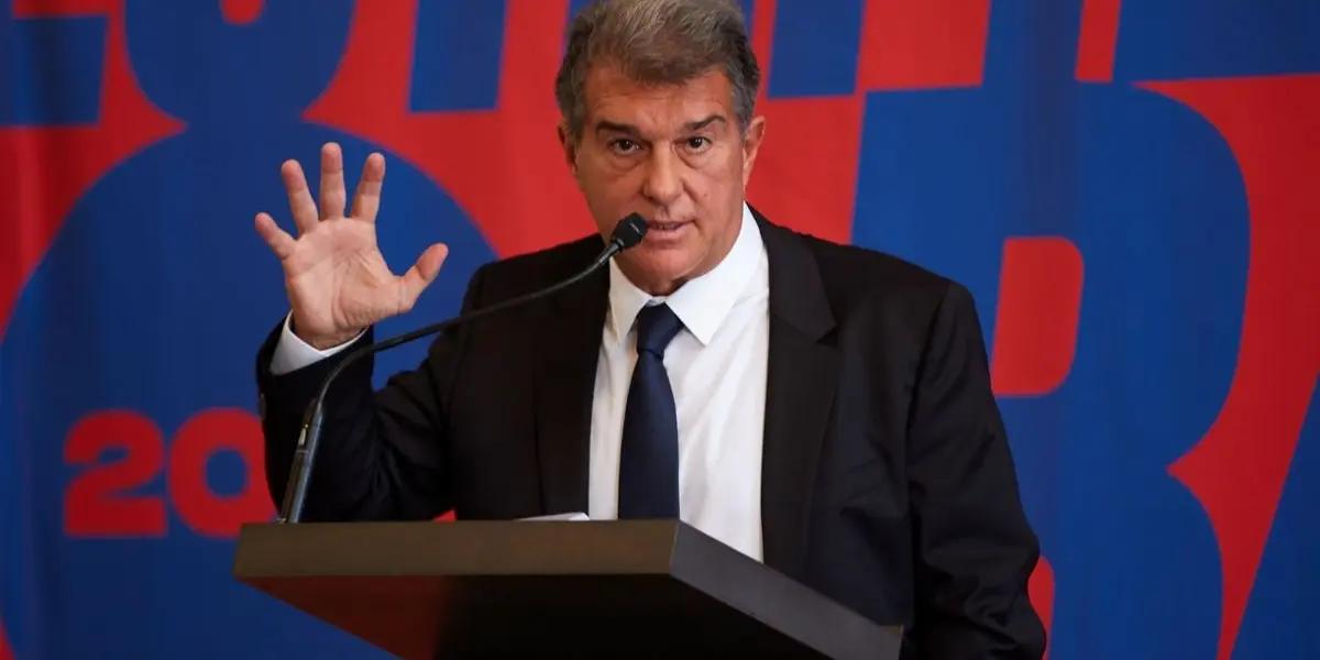 El candidato a presidente podría perjudicar al club culé por una polémica decisión.