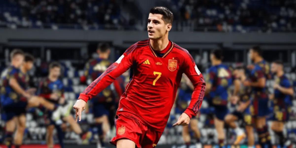 El capitán Álvaro Morata marcó el primer gol del partido: España ya gana y necesita estos puntos para la Euro