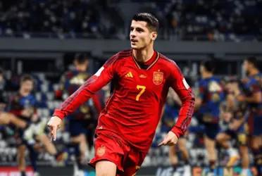 El capitán Álvaro Morata marcó el primer gol del partido: España ya gana y necesita estos puntos para la Euro