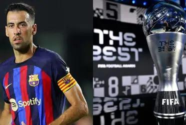 El capitán culé fue el único español de su equipo en votar en el galardón.