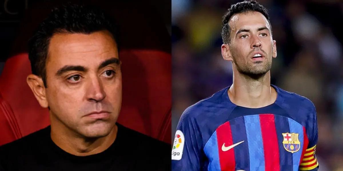 El capitán culé salió del equipo titular de manera sorpresiva.