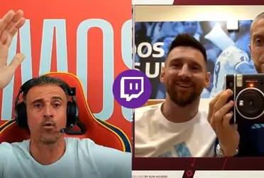 El capitán de la Selección Argentina participó del directo de Sergio Agüero y rompió el récord del canal del Kun.
