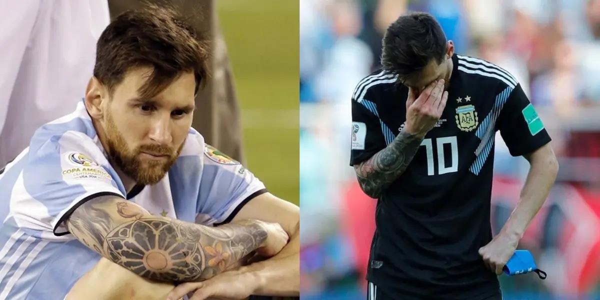 El capitán de la Selección Argentina sufre por la salud de su gran compañero.