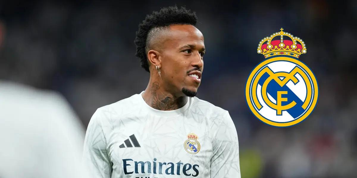 El central brasileño del Real Madrid sigue en su proceso de recuperación