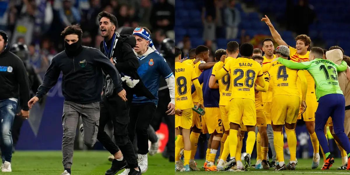 El centrocampista blaugrana sorprendió con el rostro que puso en el medio de la corrida.