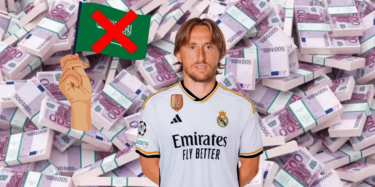 El centrocampista croata tuvo varias ofertas de Medio Oriente, pero se quedó en el Real finalmente.