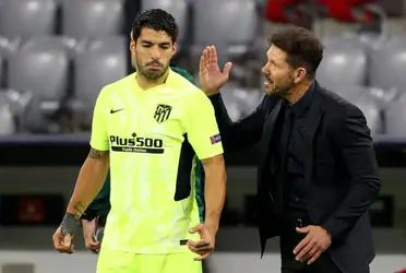 El Cholo Simeone y Suárez protagonizaron un tenso momento.