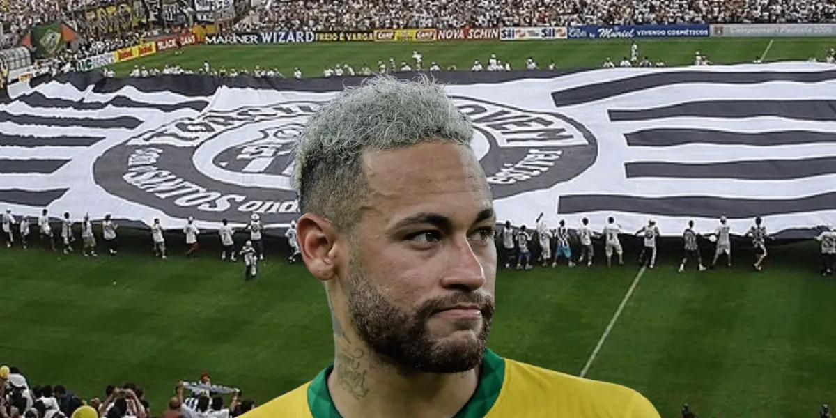 El club Albinegro bajó a segunda categoría y provocó un estallido, ya retiraron la 10 del histórico jugador brasileño y Neymar no se quiere quedar atrás