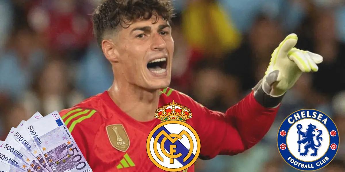 El club londinense quiere recuperar lo invertido en el portero y le ha pedido una jugosa cifra a Florentino Pérez