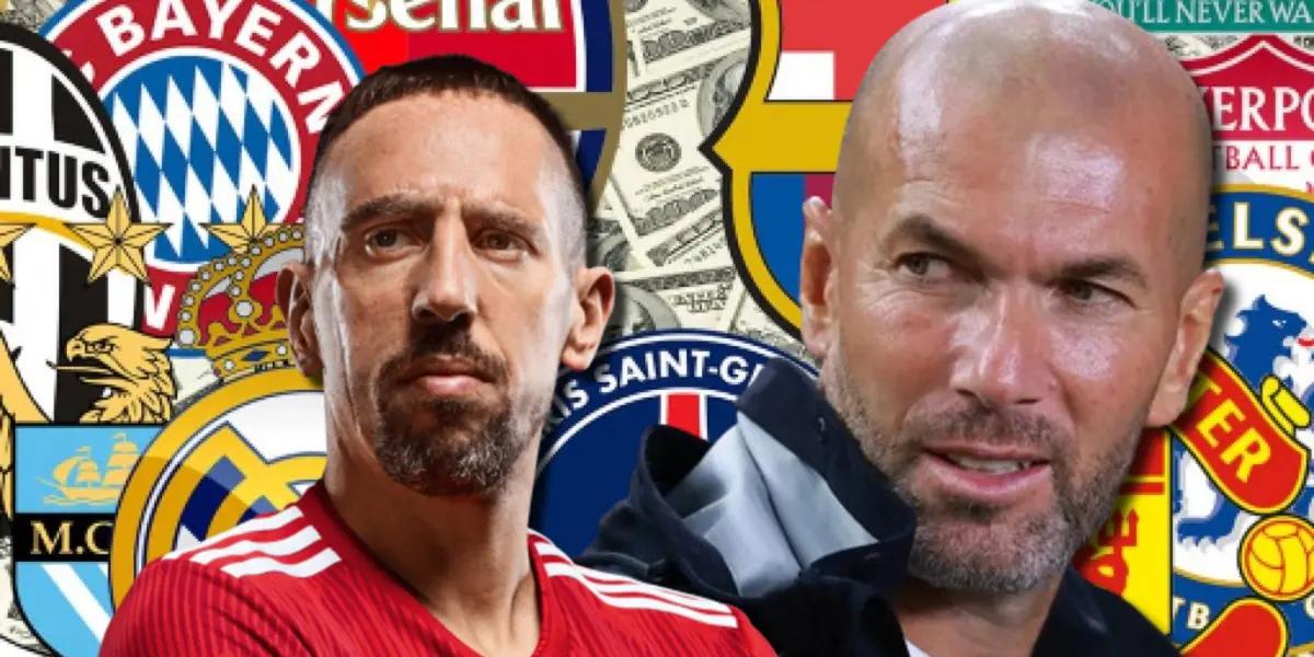 El club que quiere juntar a Zidane con Ribéry para salir campeón y dominar Europa