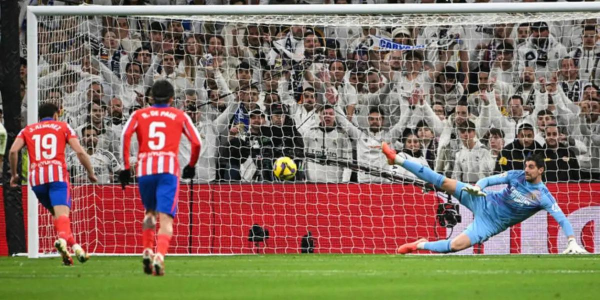 El club rojiblanco tan solo ha obtenido cinco penaltis a favor en el Bernabéu a lo largo de la historia de La Liga, otra rareza histórica...