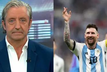 El conductor de El Chiringuito cargó contra el argentino pese a su exhibición ante Croacia.