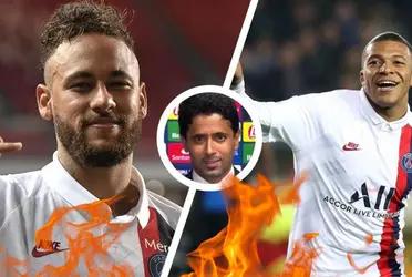 El conflicto entre la estrella brasileña Neynar y el astro francés Kylian Mbappé terminó de cansar al jeque. La máxima autoridad del PSG impuso normas duras.