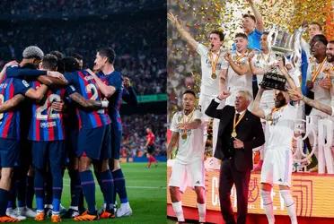 El conjunto blaugrana reaccionó a la conquista del equipo blanco.