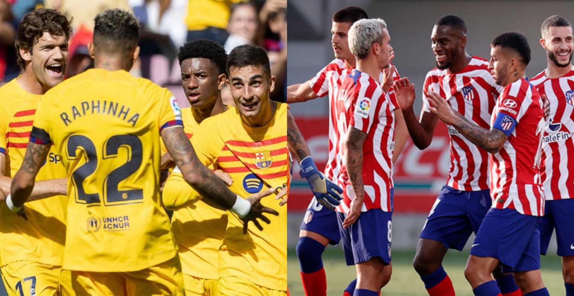 El conjunto blaugrana superó al Colchonero en el Spotify Camp Nou.