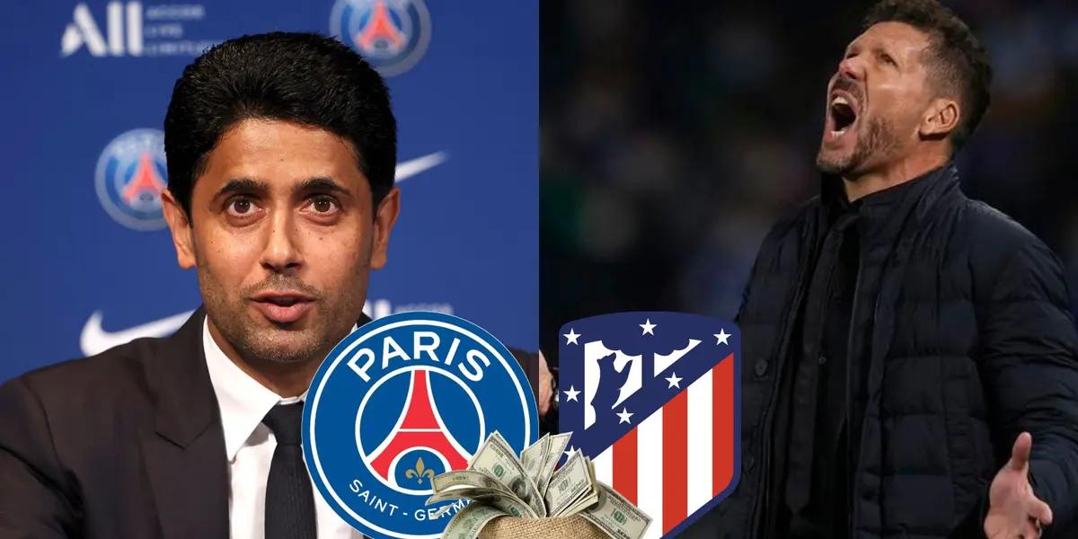 El conjunto colchonero podría desprenderse de este jugador por el que pagó mucho dinero.