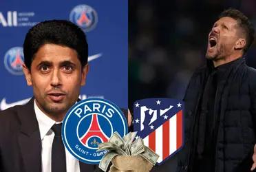 El conjunto colchonero podría desprenderse de este jugador por el que pagó mucho dinero.