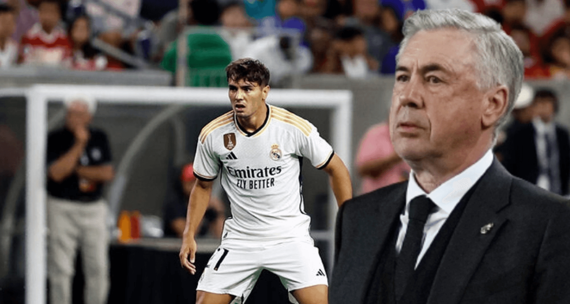 El conjunto comandado por Ancelotti se puso arriba en el marcador con el tanto del ex Milan.