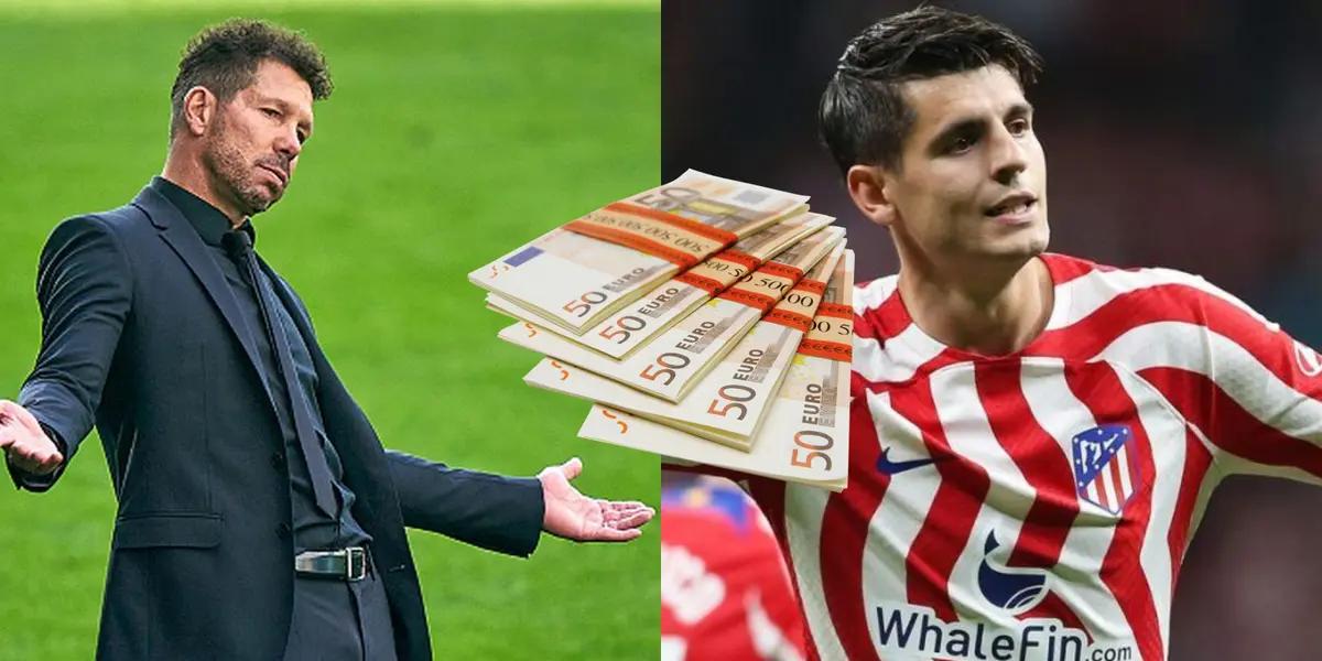 El conjunto comandado por Diego Simeone se quedó sin su delantero figura.