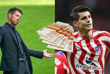 El conjunto comandado por Diego Simeone se quedó sin su delantero figura.