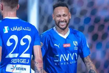 El crack brasileño debutó con un asistencia en la liga de Arabia Saudí, donde el Al Hilal goleó 6-1 al débil Al Riyadh
