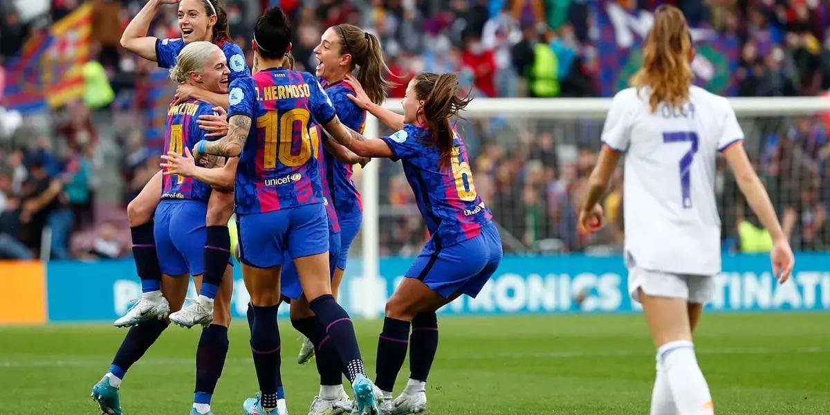 El cuadro Blaugrana aplastó al equipo merengue en el partido de vuelta de los cuartos de final de la Champions League Femenina y avanzó a la siguiente instancia.