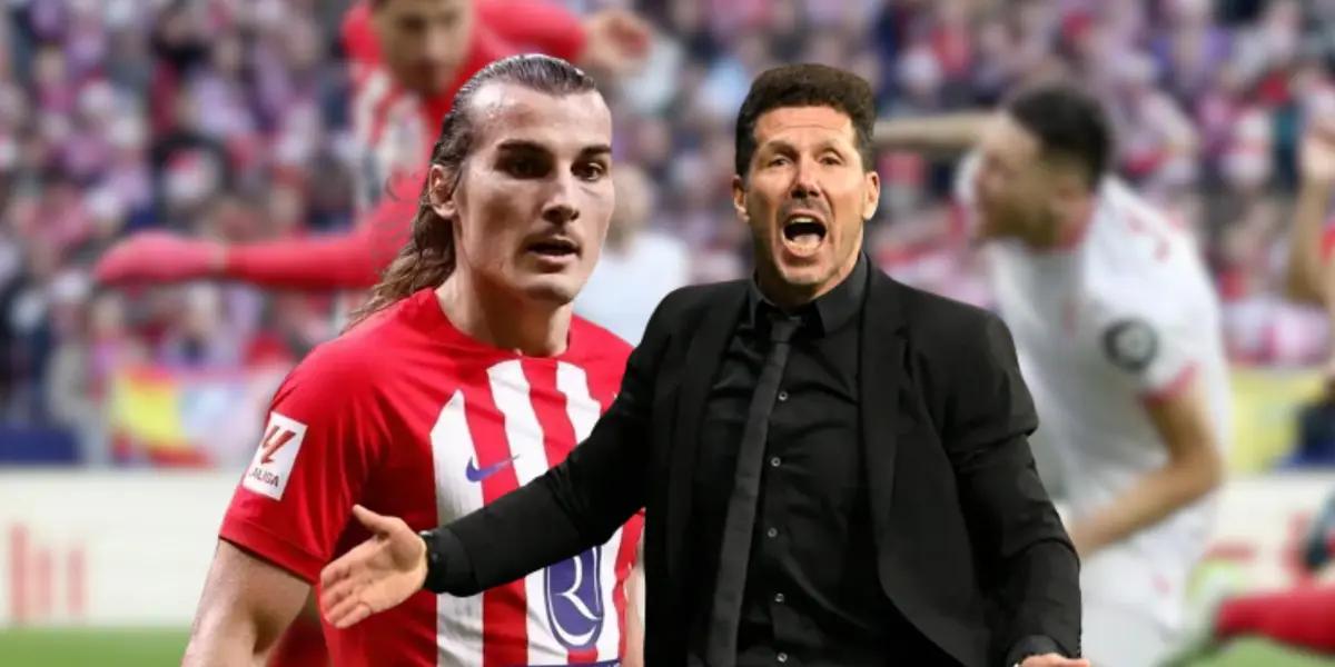 El cuadro colchonero tuvo una nota baja en el duelo ante el Sevilla con este jugador y esto nenciono el entrenador