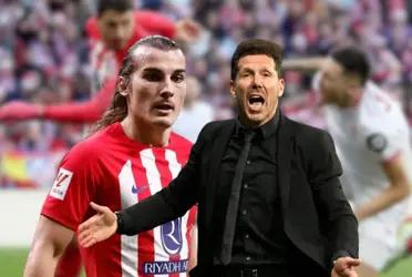 El cuadro colchonero tuvo una nota baja en el duelo ante el Sevilla con este jugador y esto nenciono el entrenador