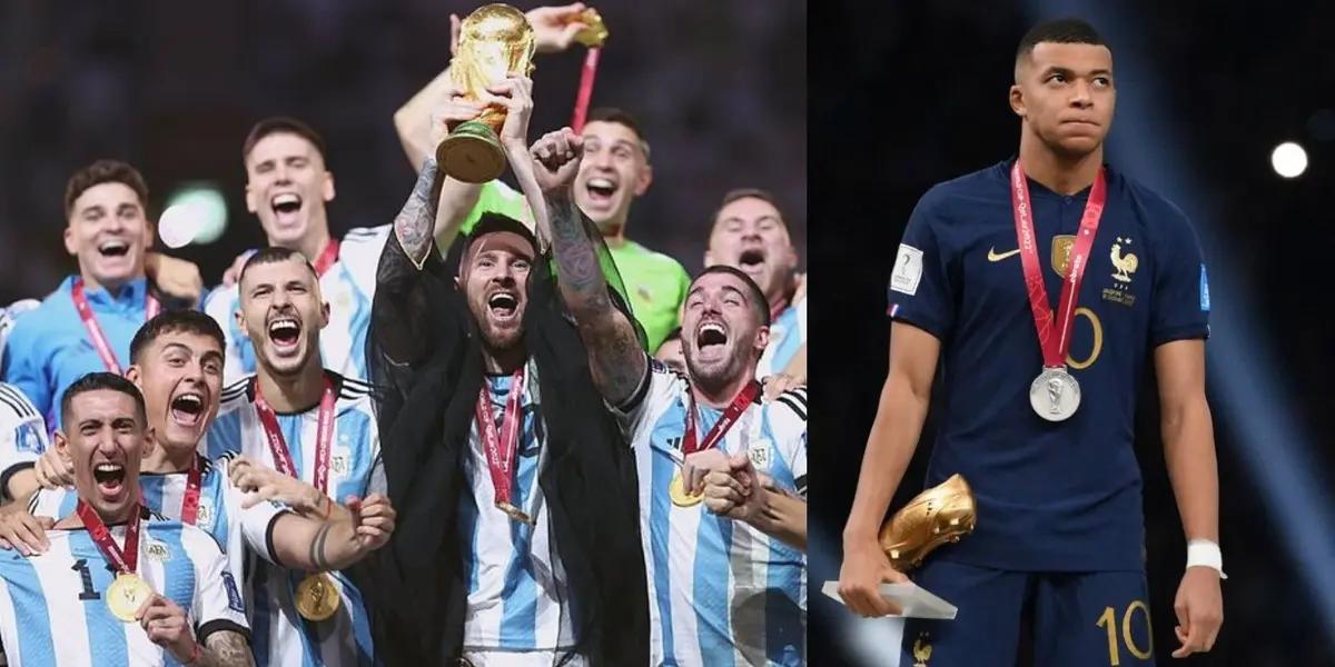 El cuadro francés aplaudió al cuadro argentino cuadro argentino cuando recibía la copa del mundo y además nunca se sacaron las medallas de segundo lugar.