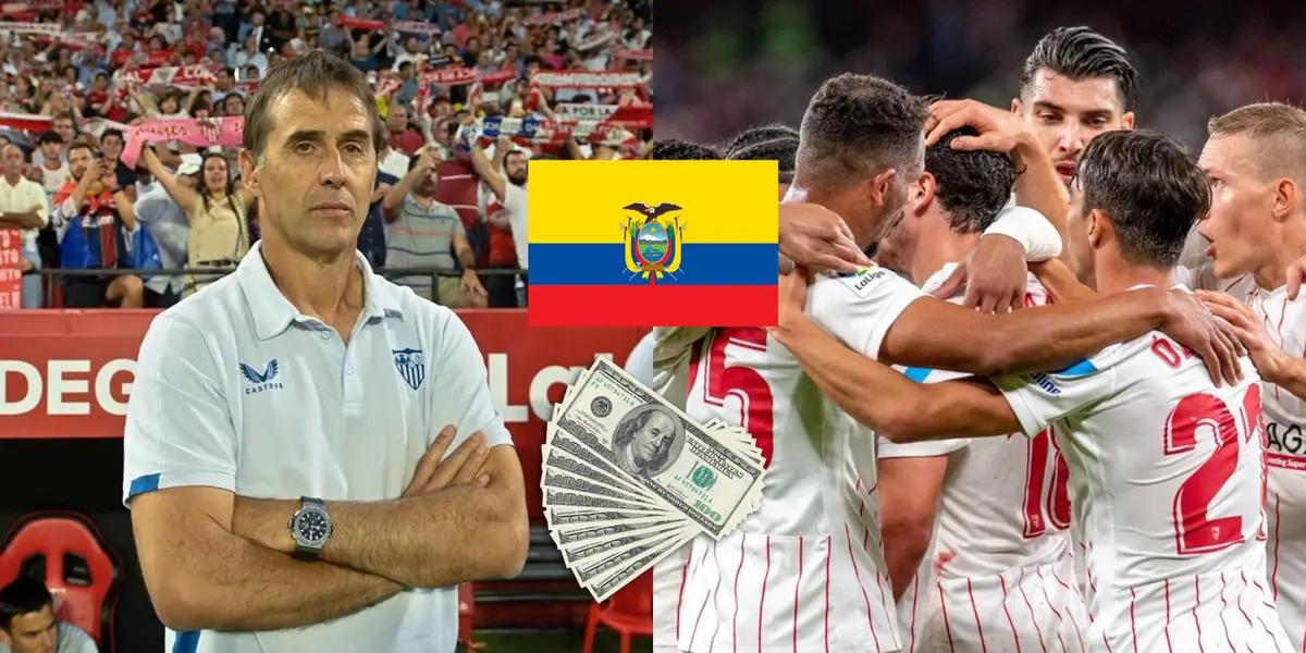 El cuadro sevillano quiere reforzarse de cara al futuro y un futbolista ecuatoriano aparece en lista.