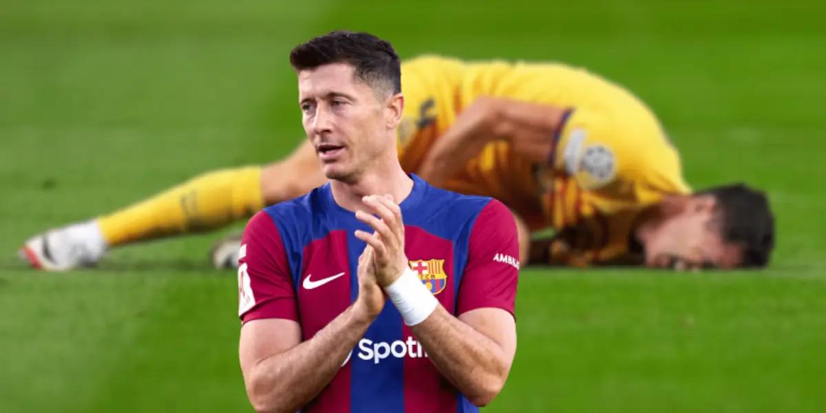 El dato es bastante alentador para la afición del Barça: el polaco no estará este domingo pero los antecedentes son muy positivos