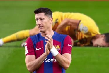 El dato es bastante alentador para la afición del Barça: el polaco no estará este domingo pero los antecedentes son muy positivos